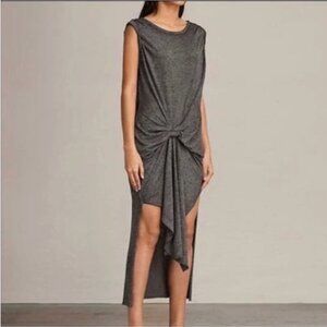 All Saints Gray Riviera Devo Dress Size Large